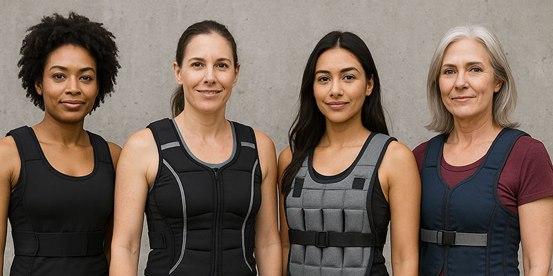 Weighted vests for different body types